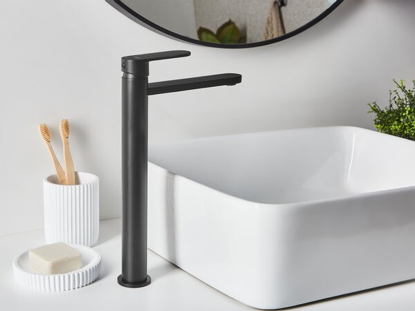 Vysoká koupelnová baterie COLHUE Mosaz Černá