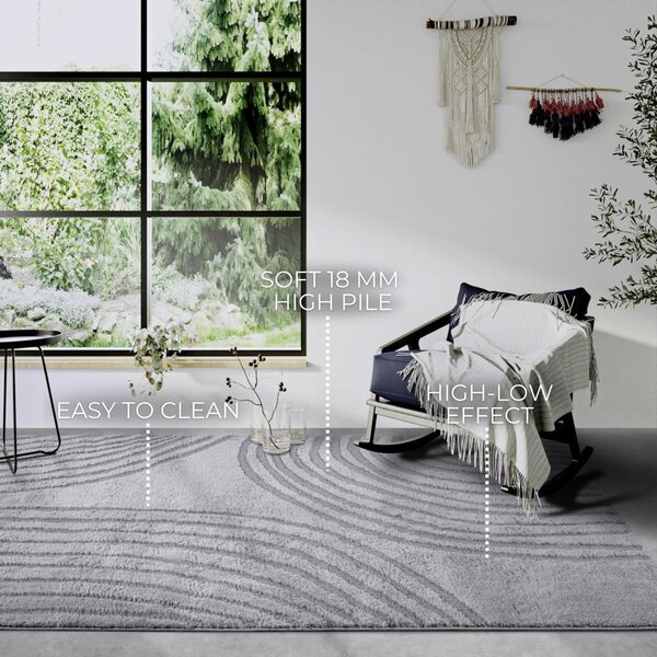 Šedý koberec 120x170 cm Pigment Light Grey – Elle Decoration