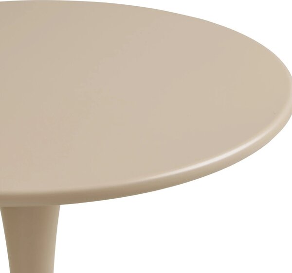 -25 % Dny MOMENTI– Nordic Living Béžový kovový zahradní bistro stolek Leira 60 cm