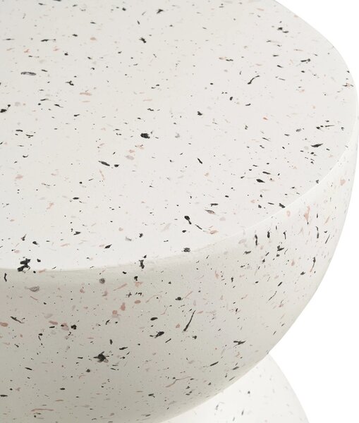 -25 % Dny MOMENTI– Nordic Living Bílý cementový zahradní stolek Boni 40 cm