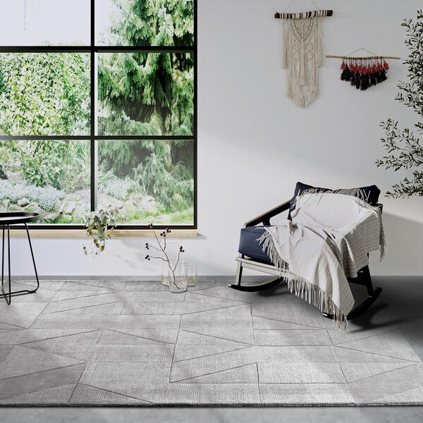 Šedý ručně tkaný vlněný koberec 120x170 cm Ursule – Villeroy&Boch