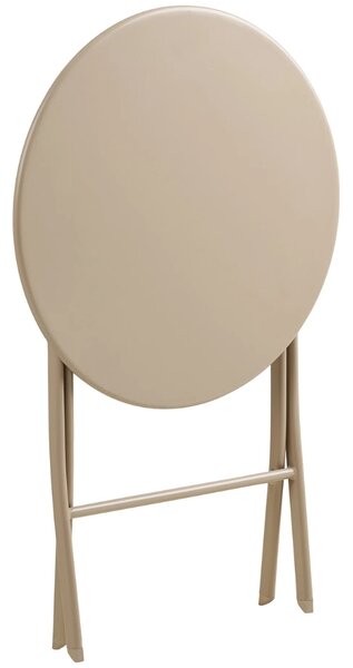 Nordic Living Béžový skládací zahradní set stolu a dvou židlí Acro