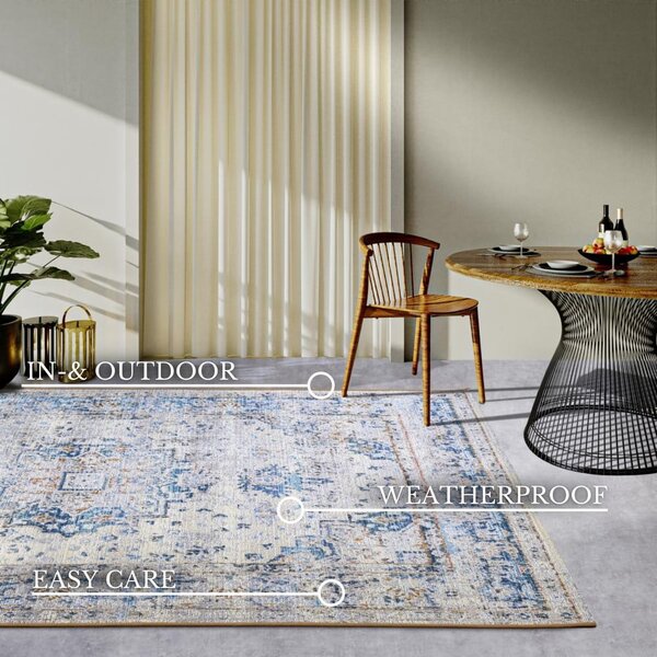 Světle modrý venkovní koberec 200x285 cm Rene – Villeroy&Boch