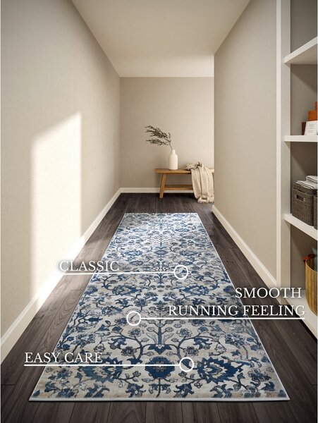 Modro-krémový běhoun 80x240 cm Ernest – Villeroy&Boch
