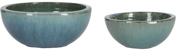 Bizzotto Set dvou modrých zahradních květináčů Quang Ø29/36 cm