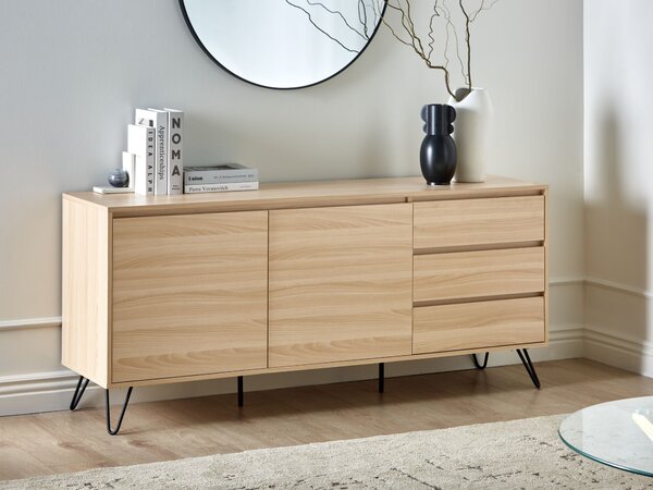Komoda se 2 dvířky CARDIGAN Světle hnědá
