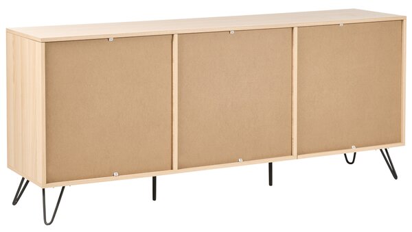 Komoda se 2 dvířky CARDIGAN Světle hnědá