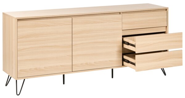 Komoda se 2 dvířky CARDIGAN Světle hnědá