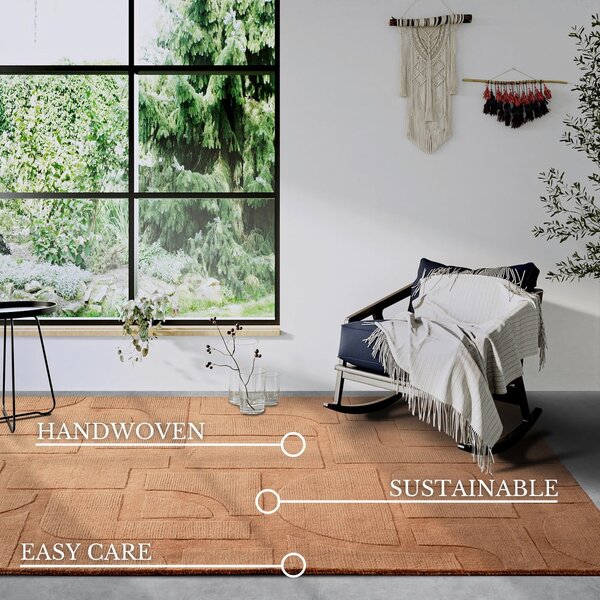 Hnědý ručně tkaný vlněný koberec 160x230 cm Alexis – Villeroy&Boch
