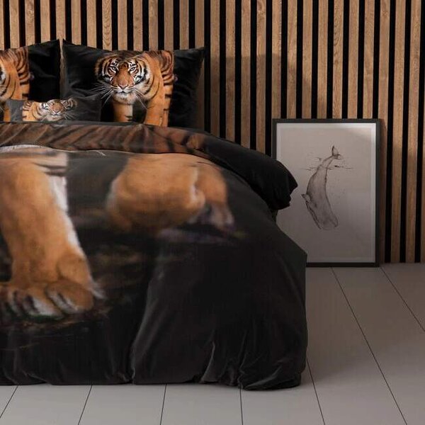 Bavlněné francouzské povlečení 240x220 cm – Tygr (100% bavlna) (Bavlněné francouzské povlečení 240x220 cm Tygr | Zante.cz)