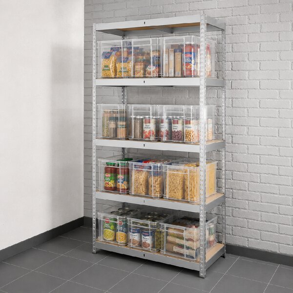 Keeeper Úložný box pro domácnost i dílnu, BRUNO XL, 28L, 43 x 35 x 24 cm, transparentní