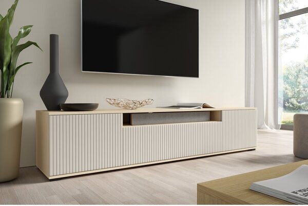 TV stolek Cloe 200 cm Barva: Artisan / Černá