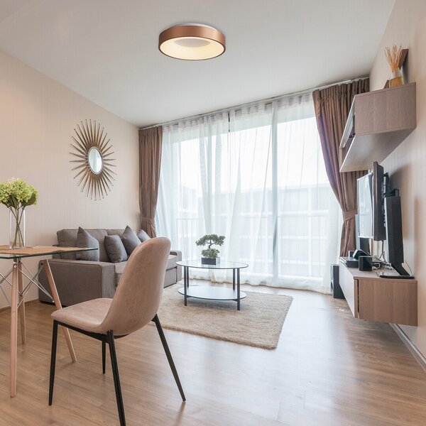 Rabalux 5052 Carmella LED Moderní stropní svítidlo | Přírodní bílá | 30W | Barevný kov | Bílá | Zlatá - r-5052