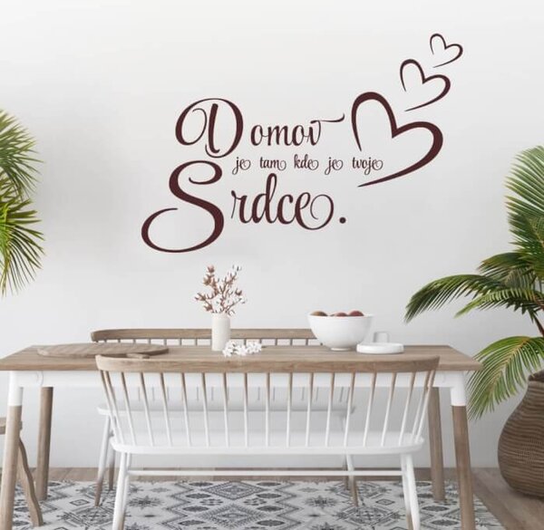 INSPIO - výroba dárků a dekorací - Samolepka na zdi - Domov je tam