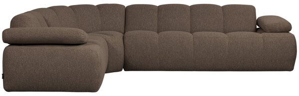 -25 % Dny MOMENTI– WOOOD Hnědá bouclé rohová pohovka Mojo 310 cm, levá