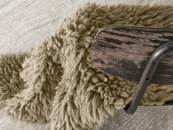 Vlněná kožešina Woolly - Sheep Beige 75x110 cm
