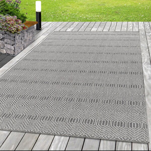 Kusový venkovni Koberec Aruba 4903 Grey 60x100 cm