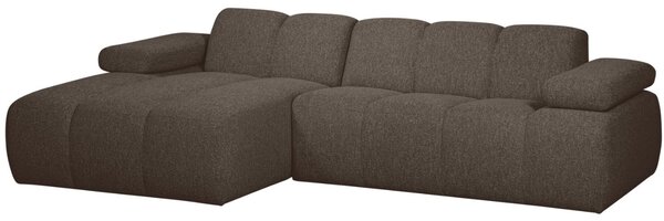 -25 % Dny MOMENTI– WOOOD Hnědá bouclé rohová pohovka Mojo 284 cm, levá