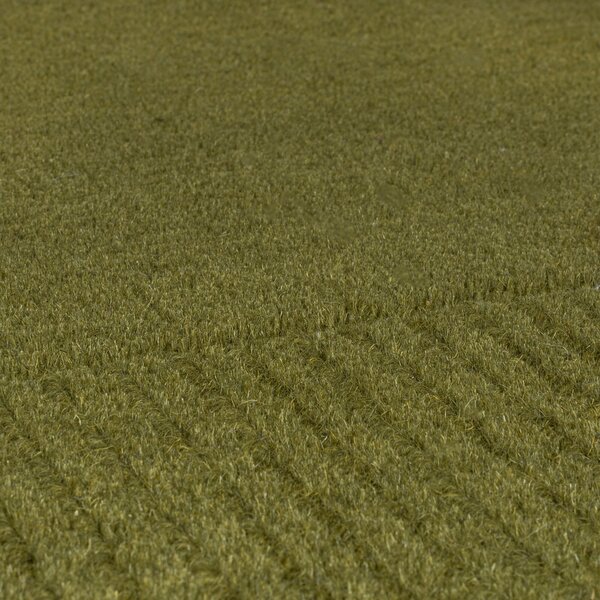 Kusový ručně tkaný koberec Tuscany Textured Wool Border Green 120x170 cm