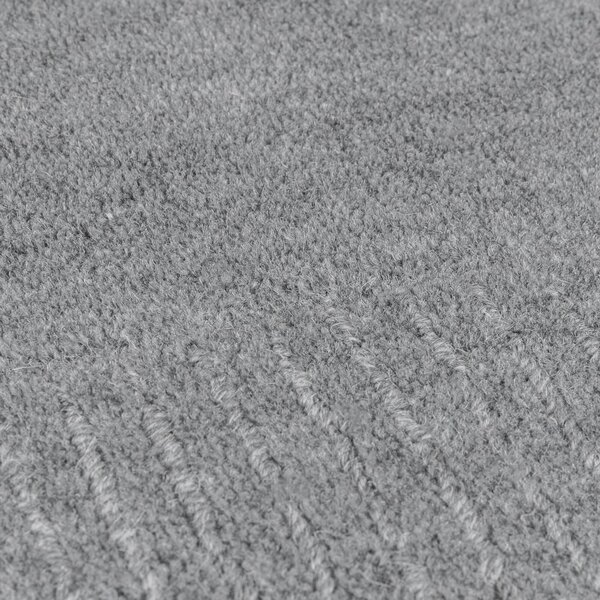 Kusový ručně tkaný koberec Tuscany Textured Wool Border Grey Marl 120x170 cm