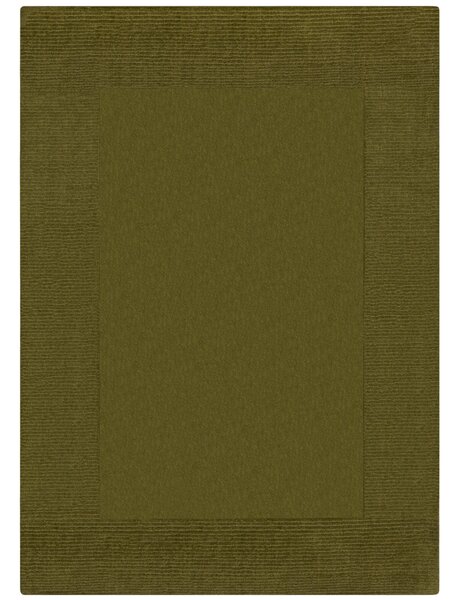 Kusový ručně tkaný koberec Tuscany Textured Wool Border Green 120x170 cm