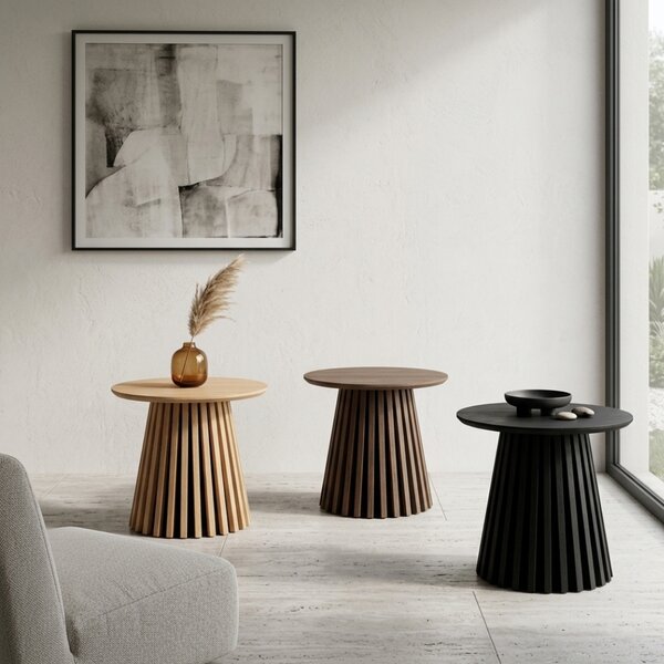 -25 % Dny MOMENTI– Nordic Living Dubový odkládací stolek Osaka 50 cm