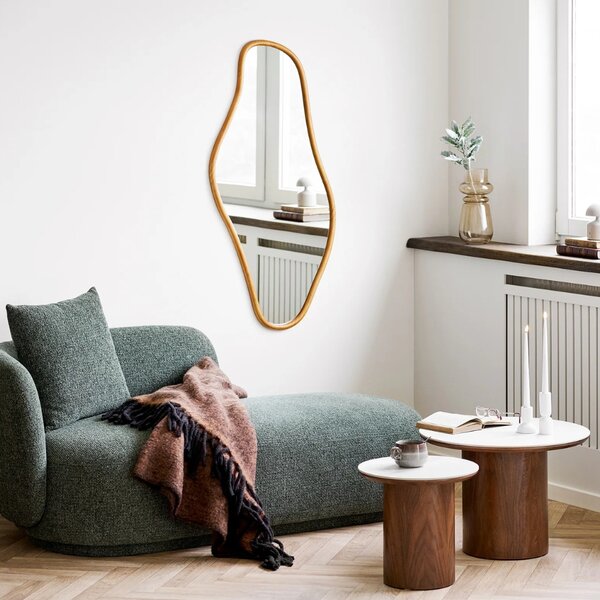 Nordic Living Bílý keramický odkládací stolek Oli 40 cm