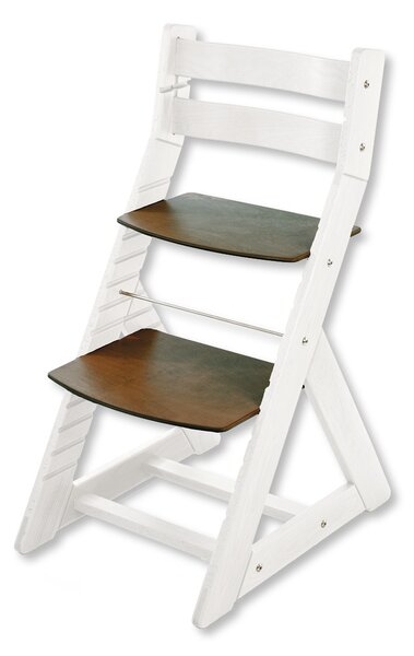 Hajdalánek Rostoucí židle ALMA - standard (bílá, ořech) ALMABILAORECH