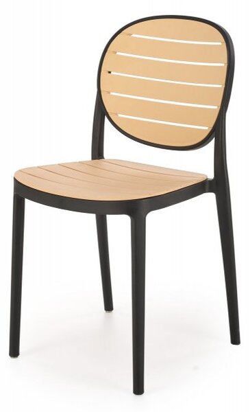 Židle- K529- Černá / Přírodní