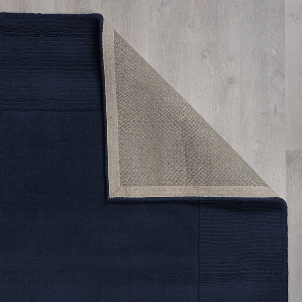 Kusový ručně tkaný koberec Tuscany Textured Wool Border Blue 120x170 cm