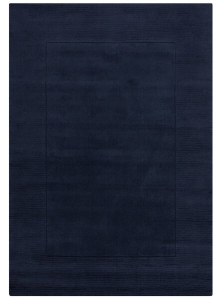 Kusový ručně tkaný koberec Tuscany Textured Wool Border Blue 120x170 cm