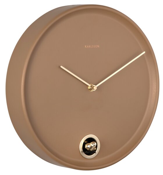 Nástěnné hodiny s kukačkou 6123BR Karlsson 30cm, hnědé