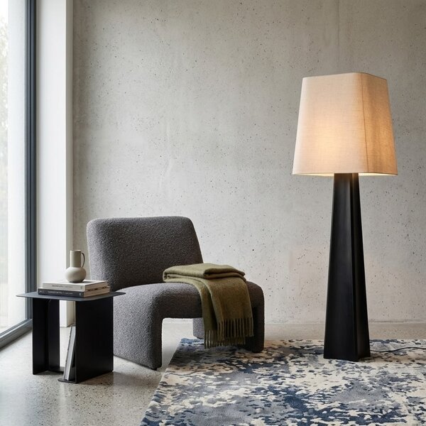 Bizzotto Černobílá stojací lampa Tripura 151 cm