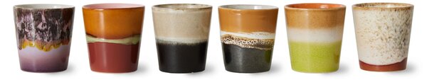 Kameninový hrneček 70's Soil 180 ml – set 6 ks