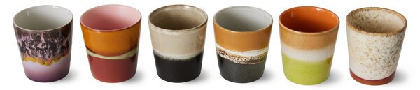 Kameninový hrneček 70's Soil 180 ml – set 6 ks
