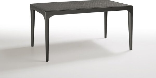 GRAND SOLEIL Boheme Greenpol Rechteckiger Tisch – 150x90x74,5 Cm, Grün Polymeric, Anthrazit, Made In Italy