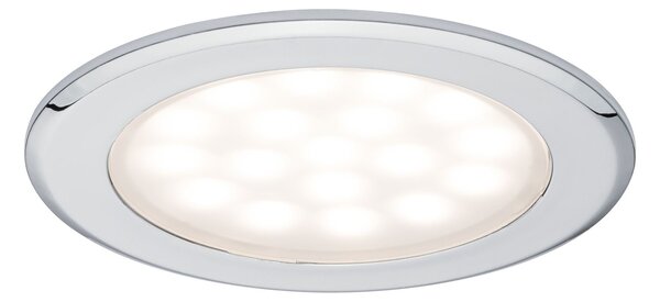 P 99920 LED nábytkové vestavné svítidlo kruhové 2ks sada 2x2,5W chrom 999.20 - PAULMANN