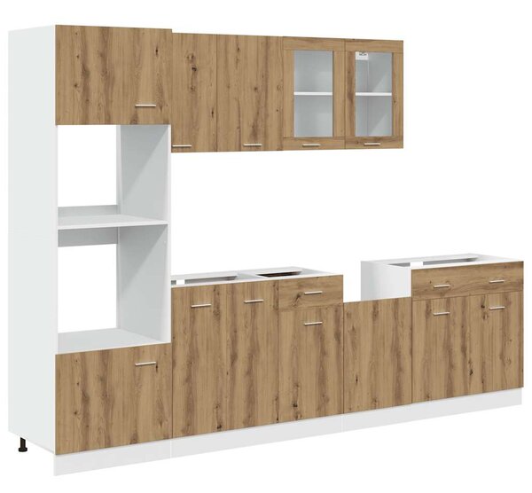 7dílná sada kuchyňských skříněk "Lyon" Artisan Dub, dřevěné podlahy 3328572