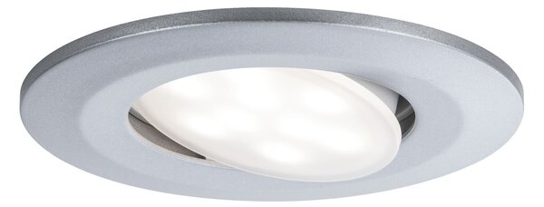 PAULMANN Vestavné svítidlo LED Calla kruhové 1x6W matný chrom výklopné 999.28 P 99928