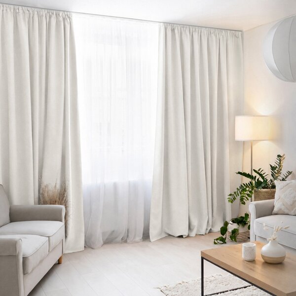 Goldea zatemňovací závěs 100% blackout - světlý přírodní 270x240 cm