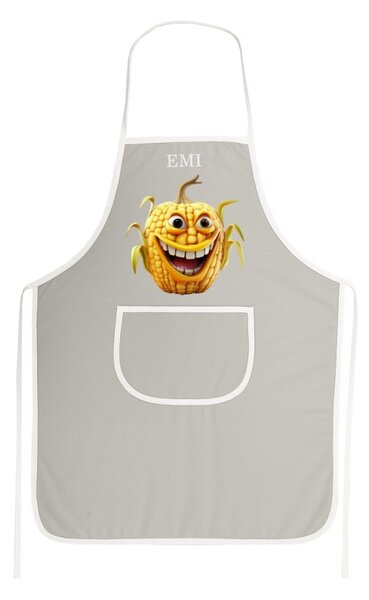 Kuchyňská zástěra Corny EMI, šedá