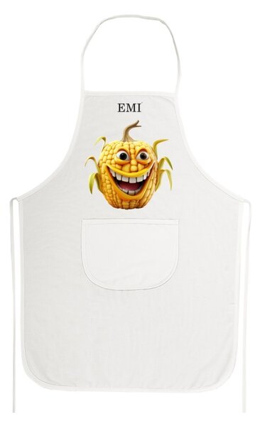 Kuchyňská zástěra Corny EMI, Bílá