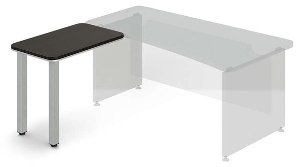 Přístavný stůl TopOffice, levý, 90 x 55 cm, wenge