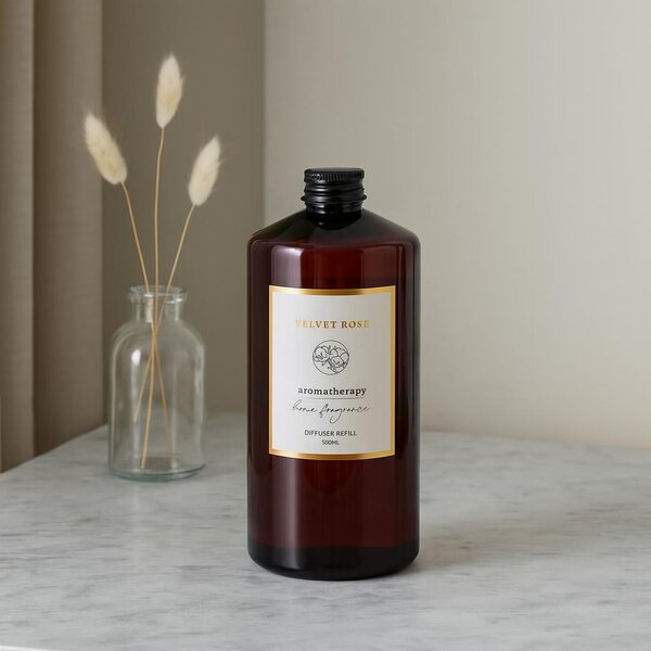 Doplňovač do vonného difuzéru, 500 ml, sametová růže