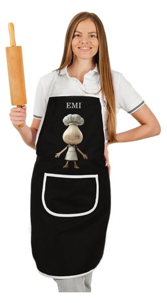 Kuchyňská zástěra Garlico EMI, Bílá