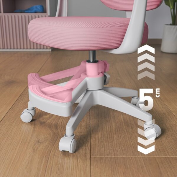 Dětská otočná židle Mark Adler Junior 3.1 Pink