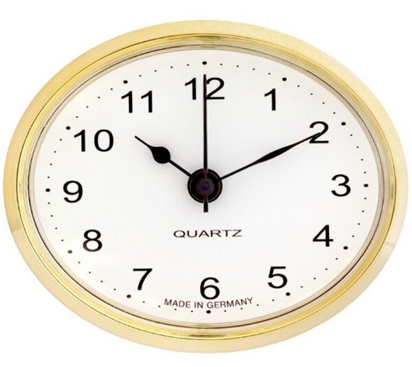 MPM Vestavné hodiny 80x65 mm - zlaté, arabské číslice 550/4130-02 E22.4777.006903