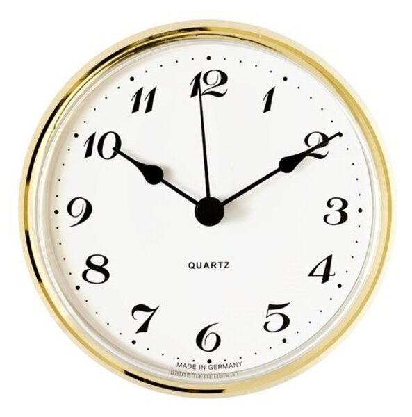 MPM Vestavné hodiny 66 mm - zlaté, arabské číslice 550/4169-02 E22.4781.001516