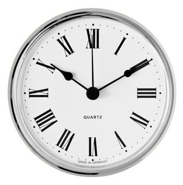 MPM Vestavné hodiny 66 mm - stříbrné, římské číslice 550/4169-03 E22.4782.006896