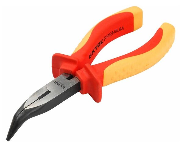 Extol Premium - Půlkulaté zahnuté elektrikářské kleště 160 mm